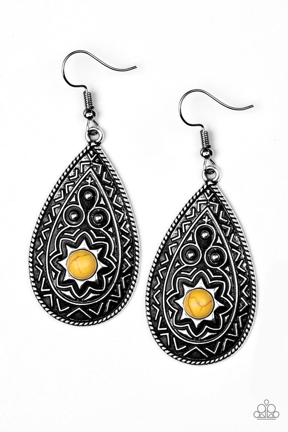 Paparazzi Accessories Summer Sol Yellow Earring