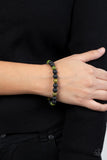 Paparazzi Accessories Molten Mogul - Green Bracelet 