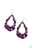 Paparazzi Accessories Tenacious Treasure - Purple Earring 