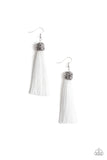 Paparazzi Accessories Make Room For Plume White Earring 
