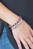 Paparazzi Accessories Girly Girl Glamour Purple Bracelet