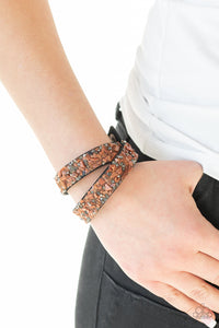 Paparazzi Accessories Crush Hour Orange Snap Bracelet 