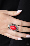 Paparazzi Accessories Desert Flavor Red Ring 