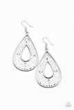 Paparazzi Accessories Drop Anchor White Earring 