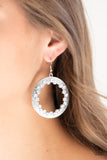 Paparazzi Accessories Gala Glitter White Earring 