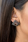 Paparazzi Accessories Kensington Keepsake Silver Post Earring