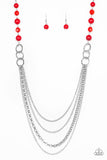 Paparazzi Accessories Vividly Vivid Red Necklace