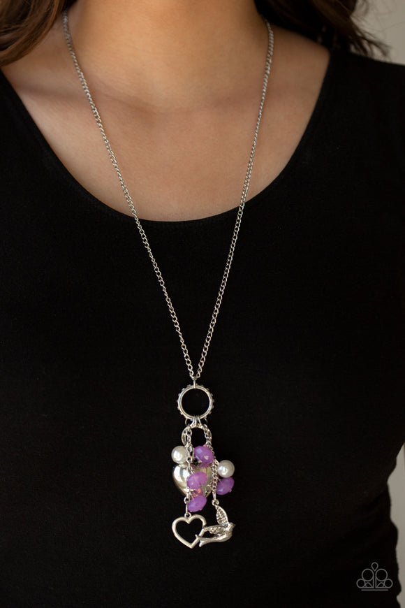 Paparazzi Accessories I Will Fly Purple Necklace 