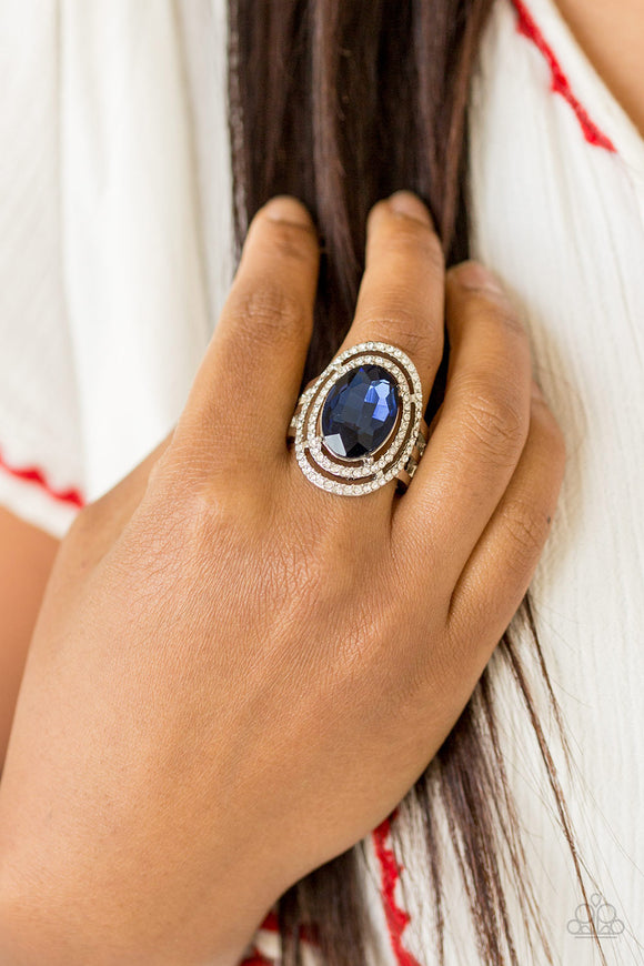 Paparazzi Accessories Making History Blue Ring 