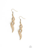 Paparazzi Accessories On Fire Brass Earring 
