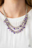 Paparazzi Accessories Pebble Pioneer Purple Necklace 