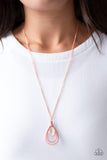 Paparazzi Accessories Teardrop Tranquility Copper Necklace 
