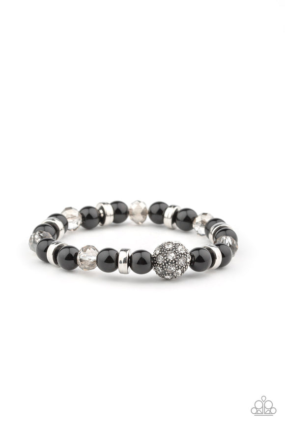 Paparazzi Accessories Twinkling Timelessness Black Bracelet 