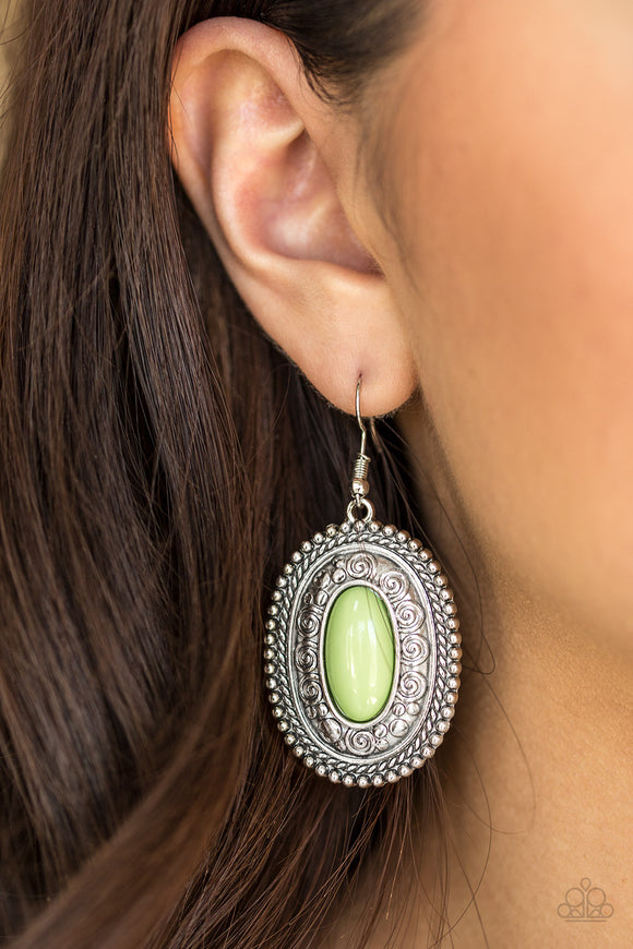 Paparazzi Accessories Haute Hacienda Green Earring