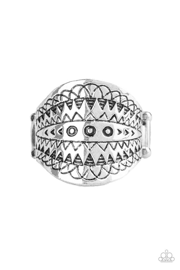 Paparazzi Accessories Tiki Tribe Silver Ring