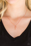 Paparazzi Accessories Very Low Key Copper Necklace 