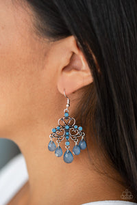 Paparazzi Accessories Dip It Glow Blue Earring