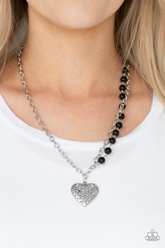 Paparazzi Accessories Forever In My Heart Black Necklace