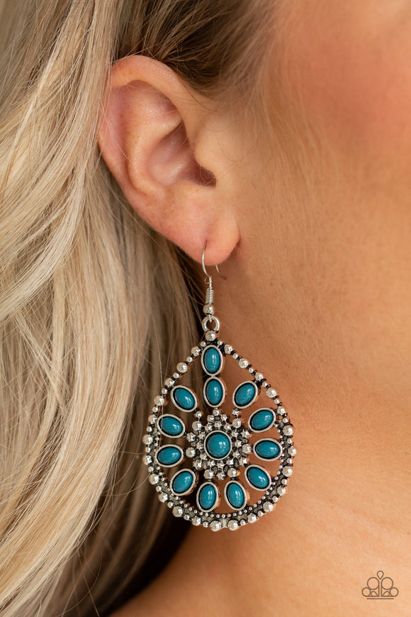 Paparazzi Accessories Free To Roam Blue Earring 