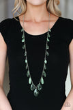 Paparazzi Accessories Glow And Steady Wins The Race Green Necklace 