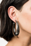 Paparazzi Accessories HOOPS! I Did It Again Black Earring 