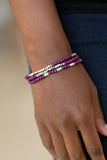 Paparazzi Accessories Micro Beading Purple Bracelet 