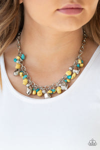 Paparazzi Accessories Quarry Trail Yellow Necklace 