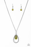 Paparazzi Accessories Teardrop Tranquility Green Necklace 