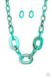 Paparazzi Accessories All In Vincible Blue Necklace 