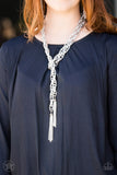 Paparazzi Accessories -SCARfed for Attention- Silver Necklace