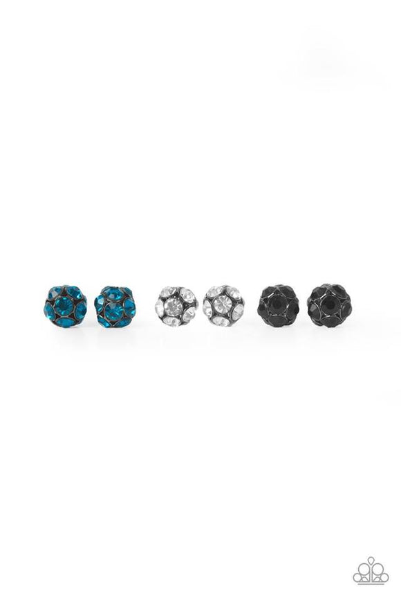 Starlet Shimmer Blue Globe Earrings