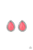 Paparazzi Accessories Bodly Beaded Pink Post Earring