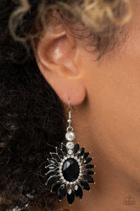 Paparazzi Accessories Big Time Twinkle Black Earring 