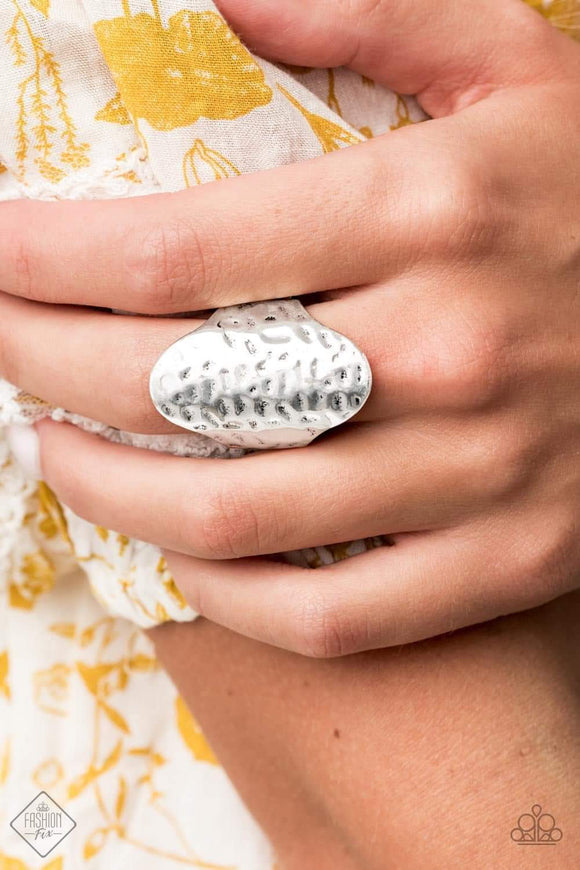 Paparazzi Accessories Revamped Ripple Silver Ring