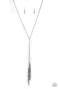 Paparazzi Accessories Timeless Tassels White Necklace