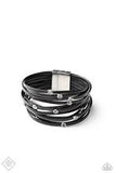 Paparazzi Accessories Fearlessly Layered Black Bracelet