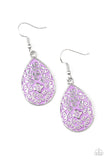 Paparazzi Accessories Flirty Flower Girl Purple Earring 