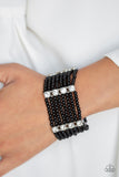 Paparazzi Accessories Get In Line Black Bracelet 