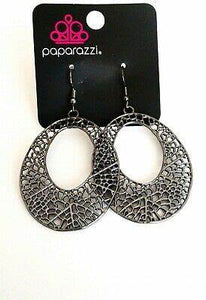 Paparazzi Accessories Serenely Shattered Black Earring