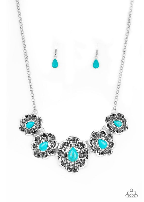 Paparazzi Accessories Too Many Chiefs Turquoise Necklace