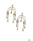 Paparazzi Accessories Artifacts Of Life Brass Post Earring