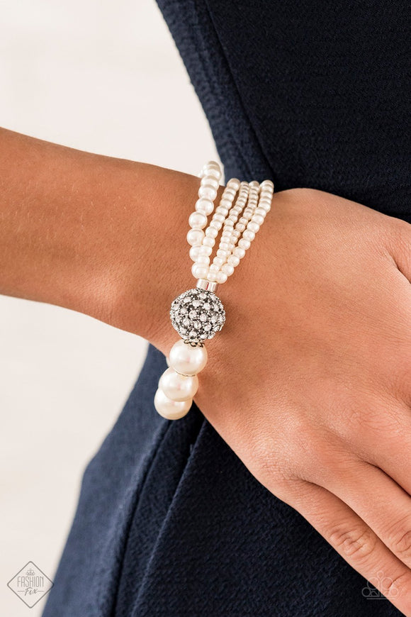 Paparazzi Accessories Show Them The Dior White Bracelet 