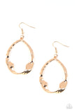 Paparazzi Accessories Twist Me Round Gold Earring
